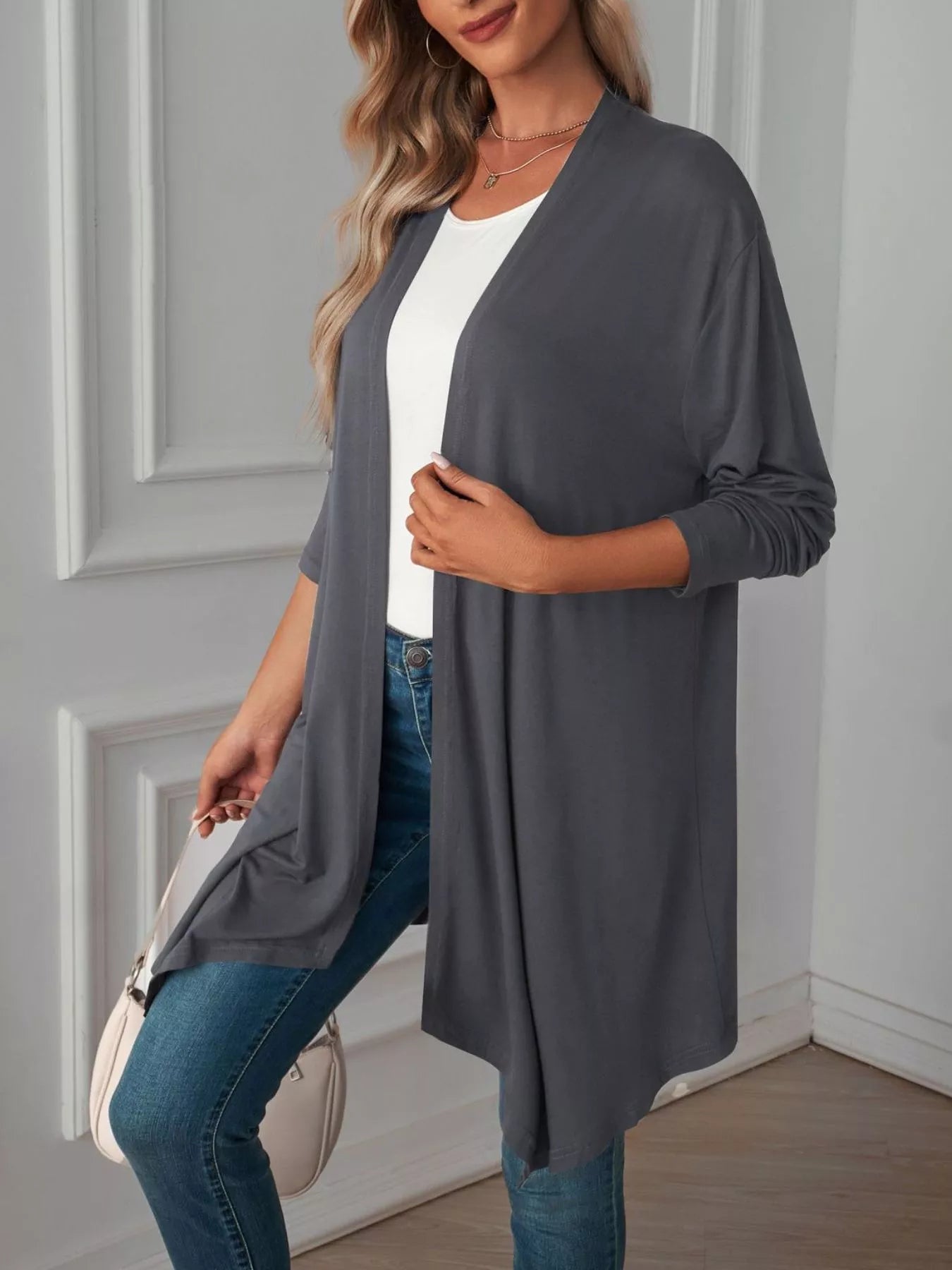 Trendsi Lightweight Open Front Cardigan -