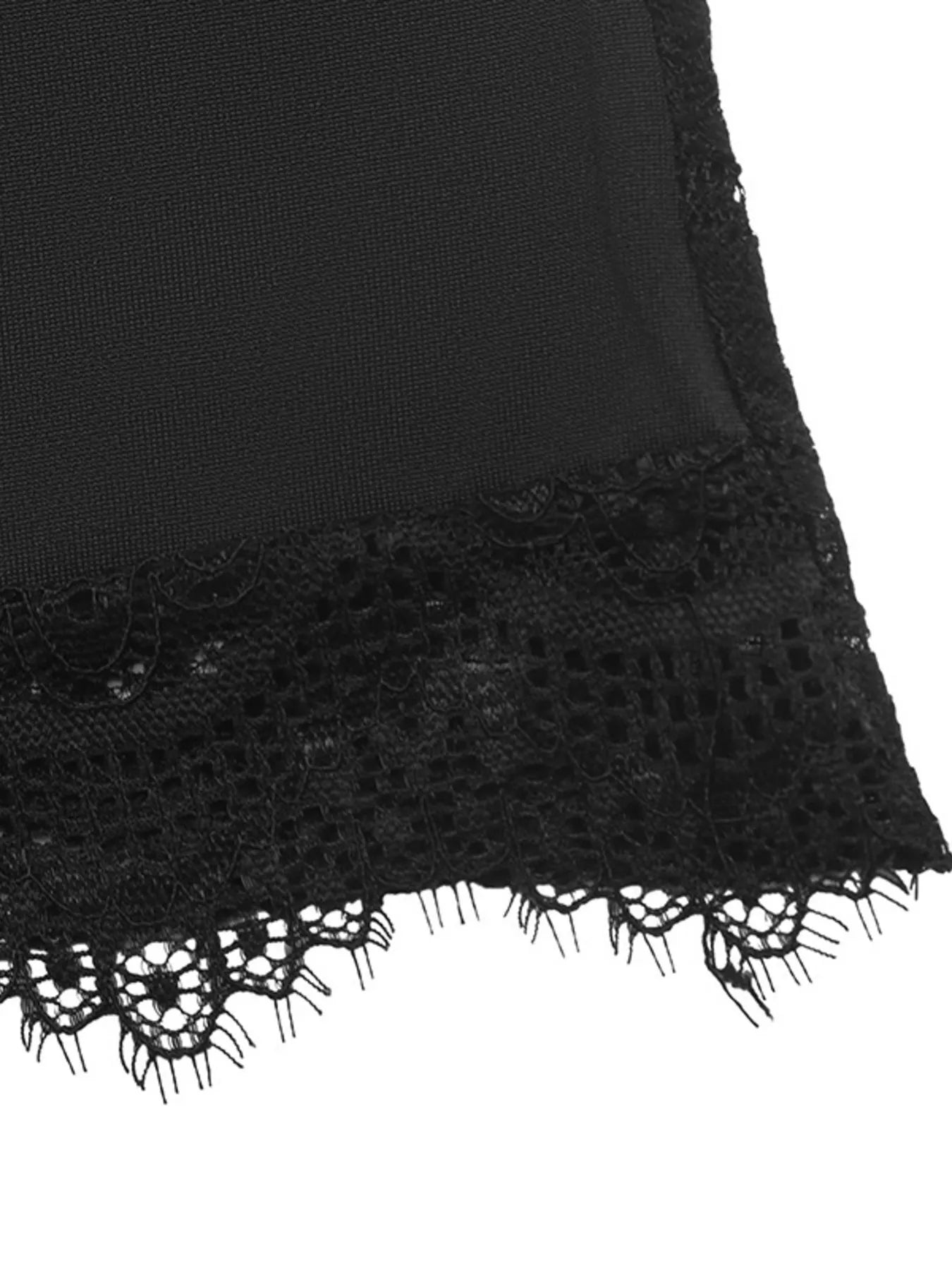Trendsi Lace Sleeve Square Neck Top -