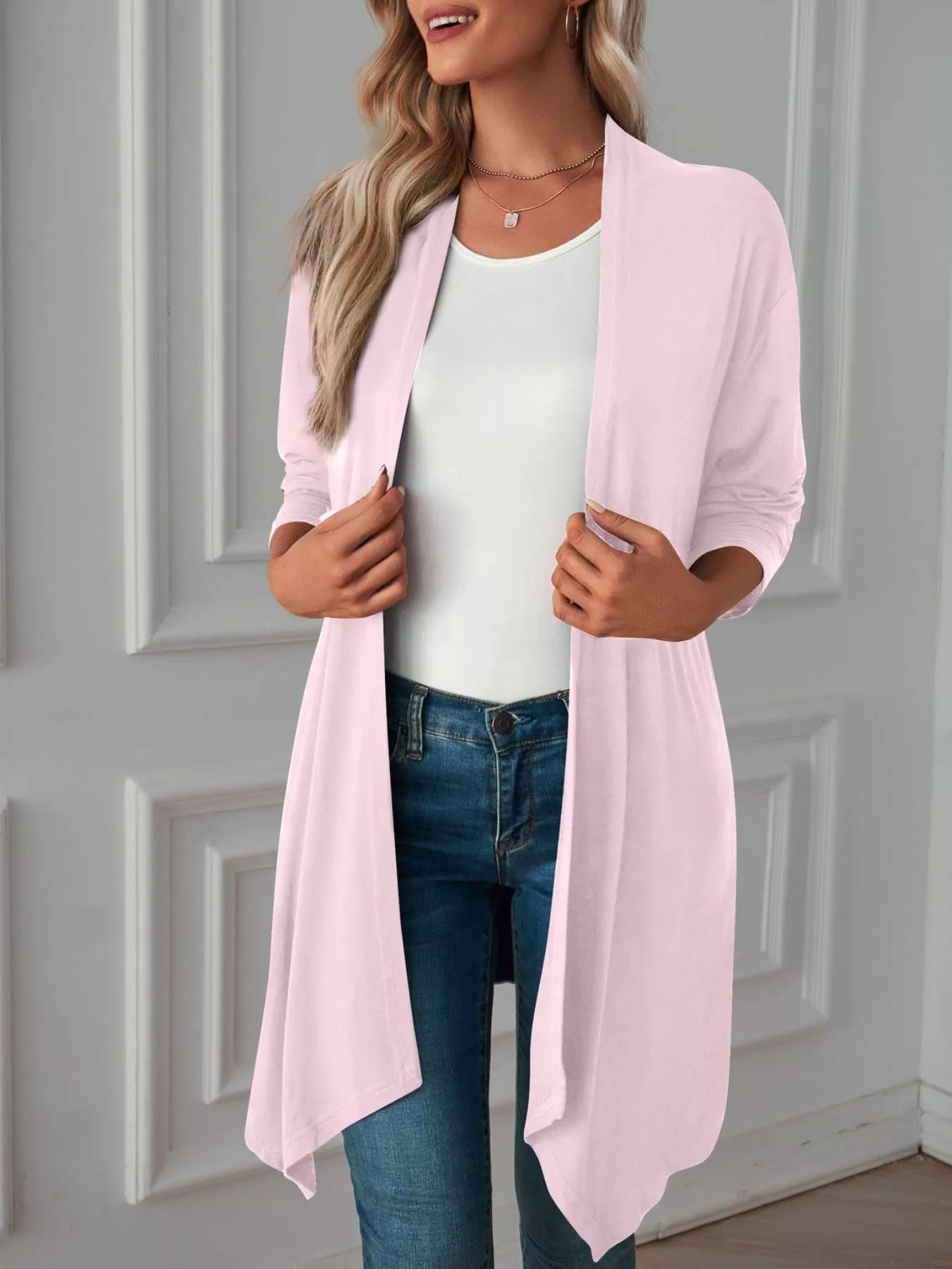 Trendsi Lightweight Open Front Cardigan -