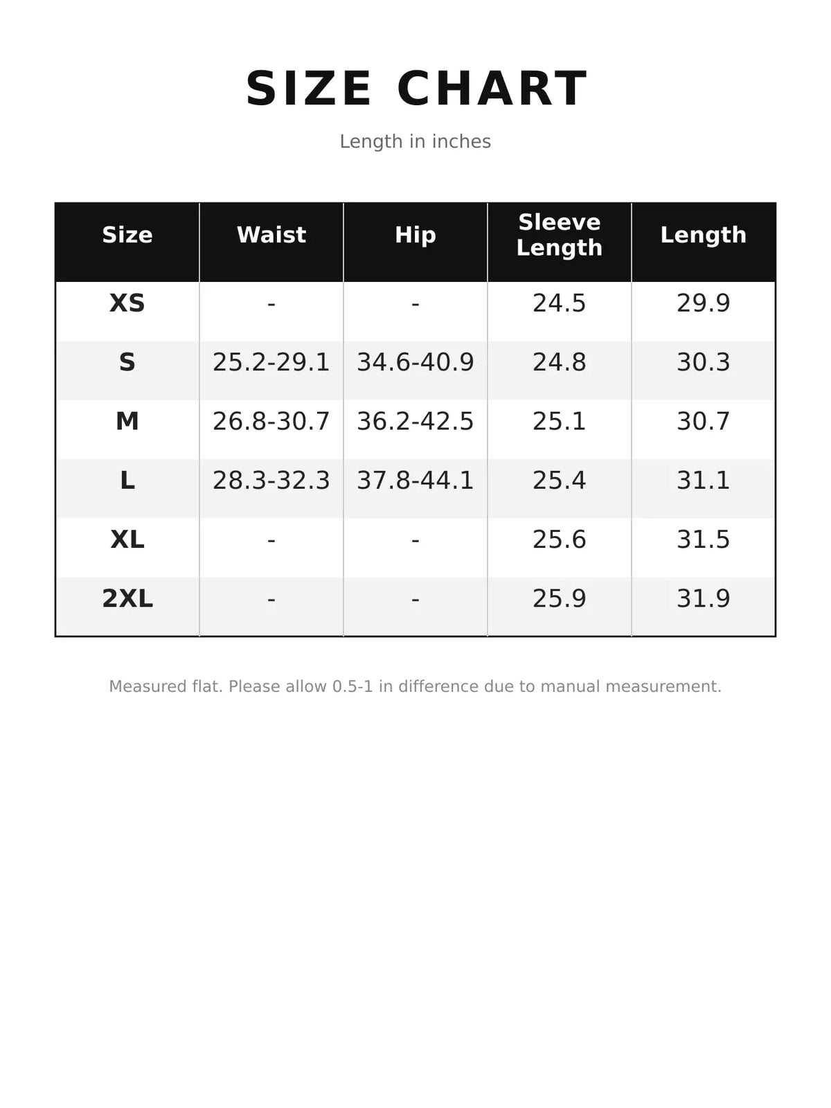 Size chart for women's one-shoulder draped bodycon mini dress