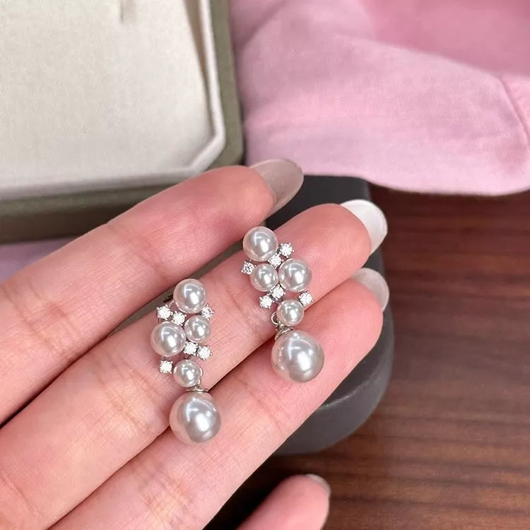 Trendsi Pearl Cluster Earrings -