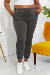 Trendsi Blumin Apparel Full Size Easy Living Ribbed Joggers -