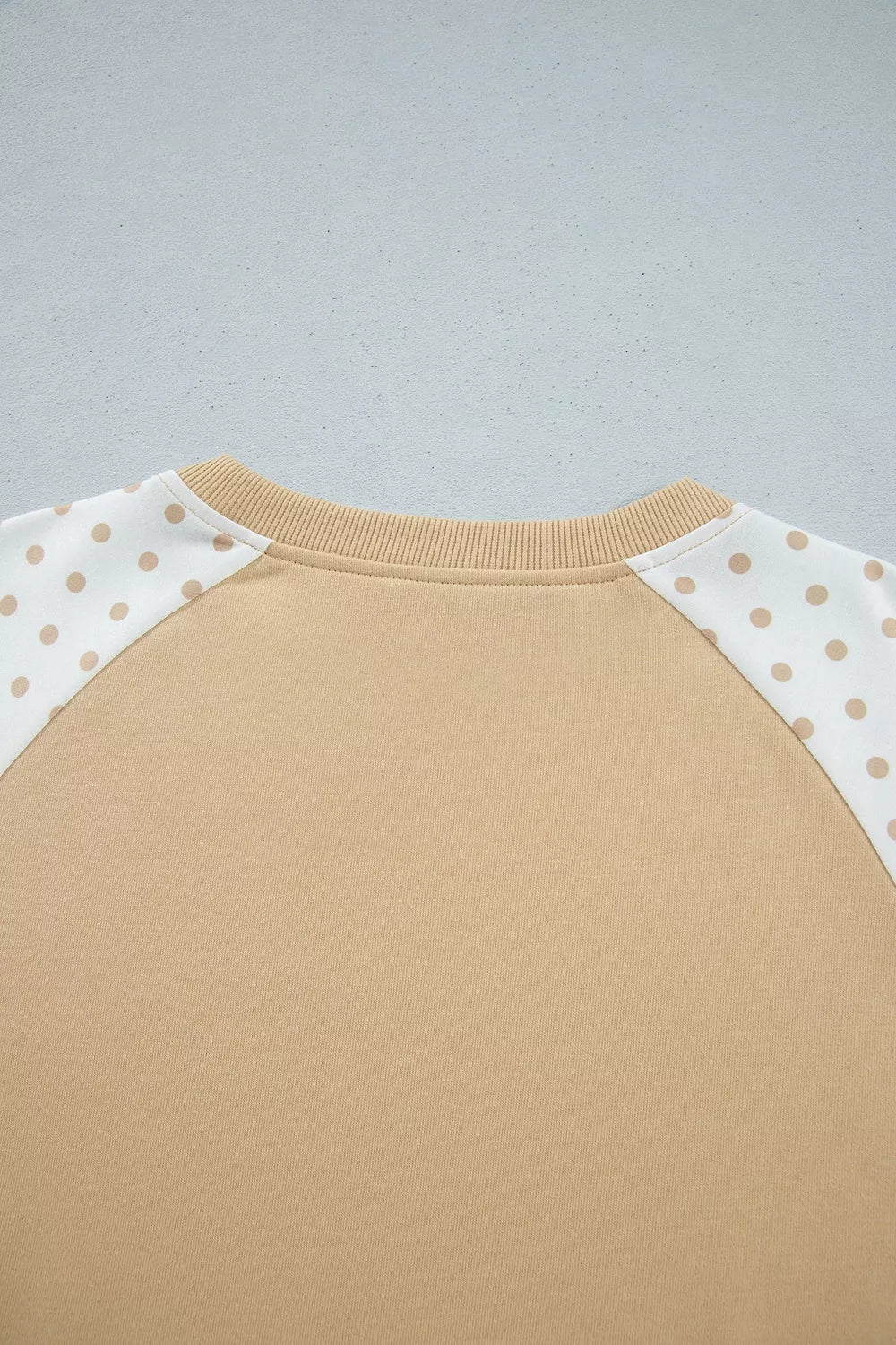Trendsi Polka Dot Patchwork Colorblock Long Sleeve Casual Two Piece Pants Set -
