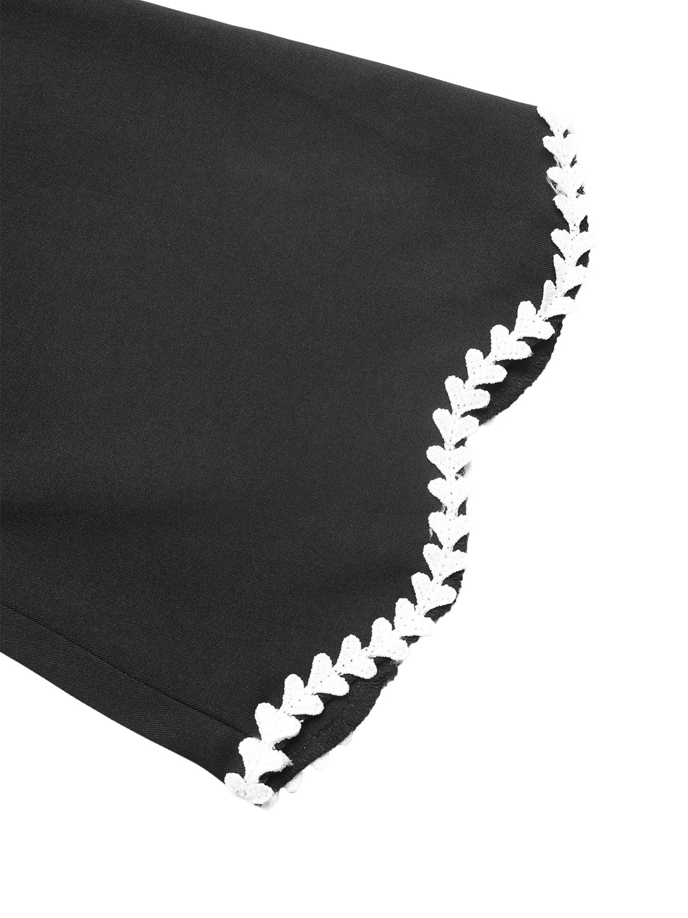 Trendsi Contrast Trim Flare Sleeve Blouse -