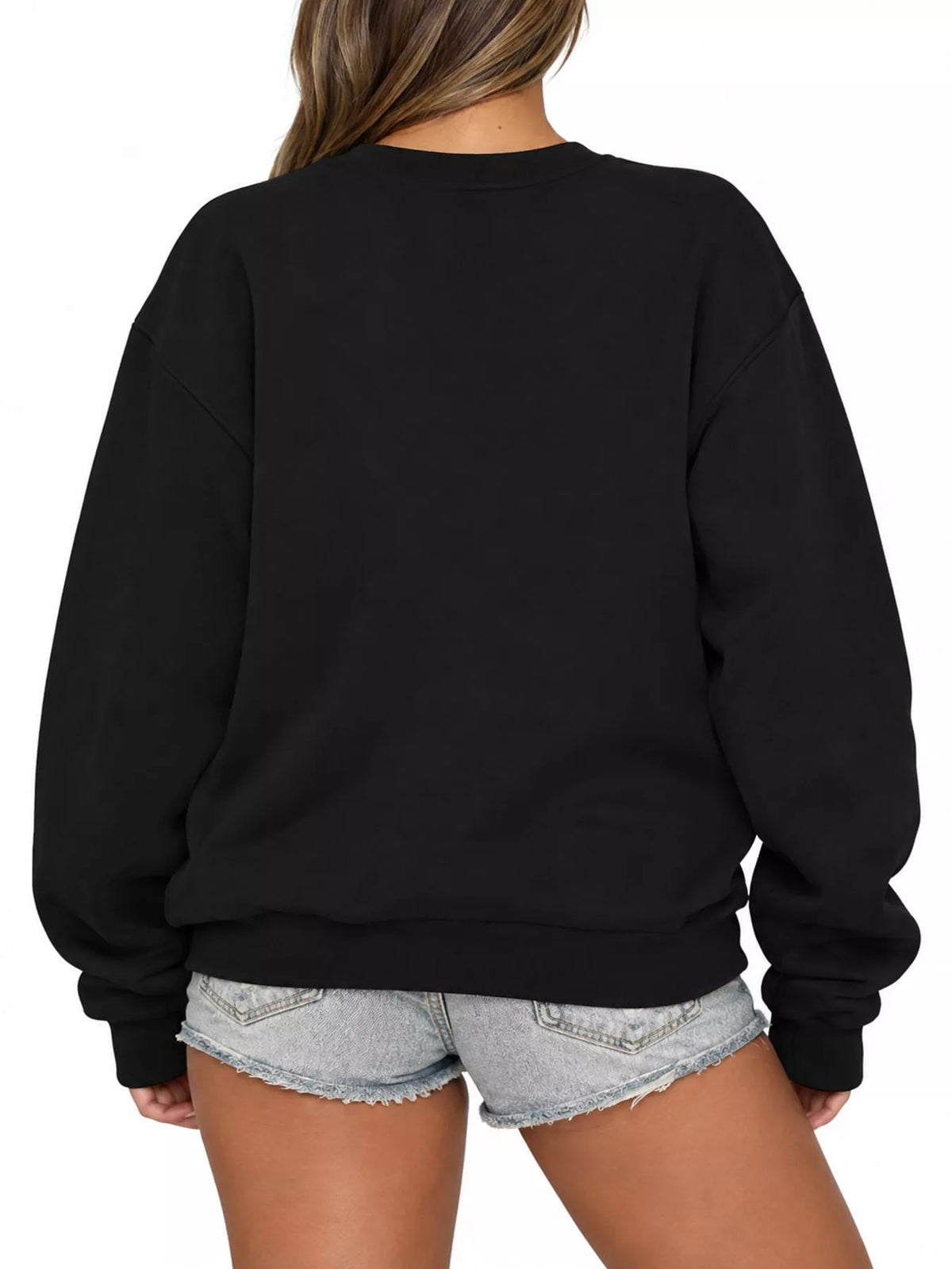 Pullover sweatshirt, black back