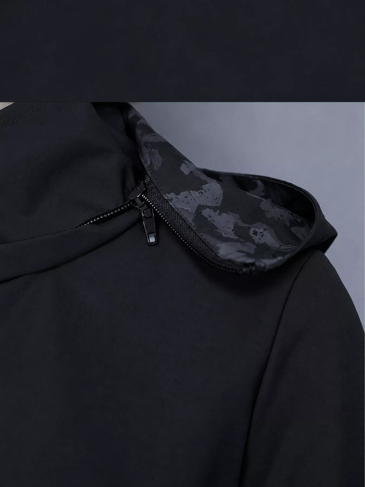 Zip-Up Hooded Jacket — garment construction details