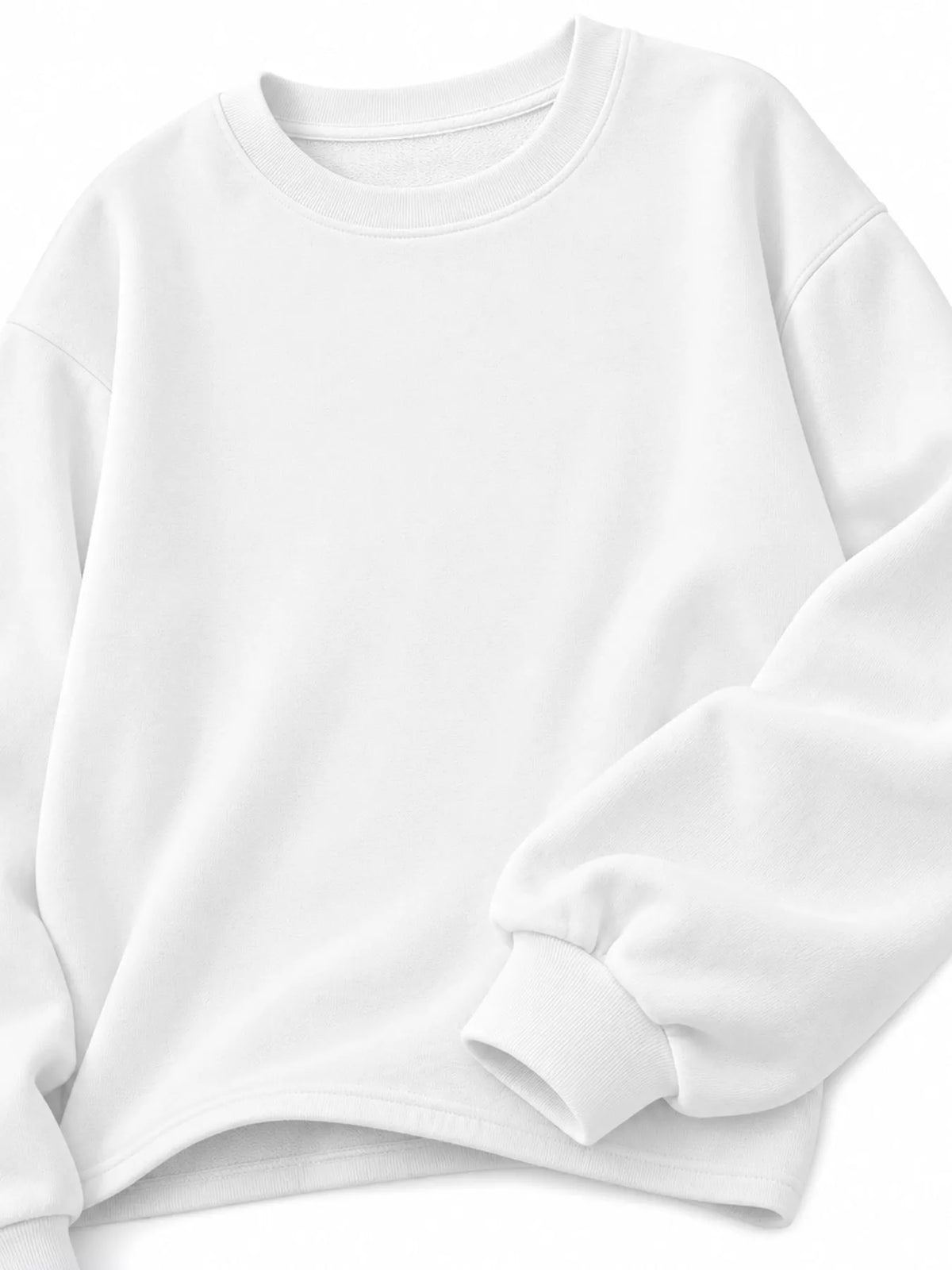 Pullover sweatshirt, white cuff and neck details
