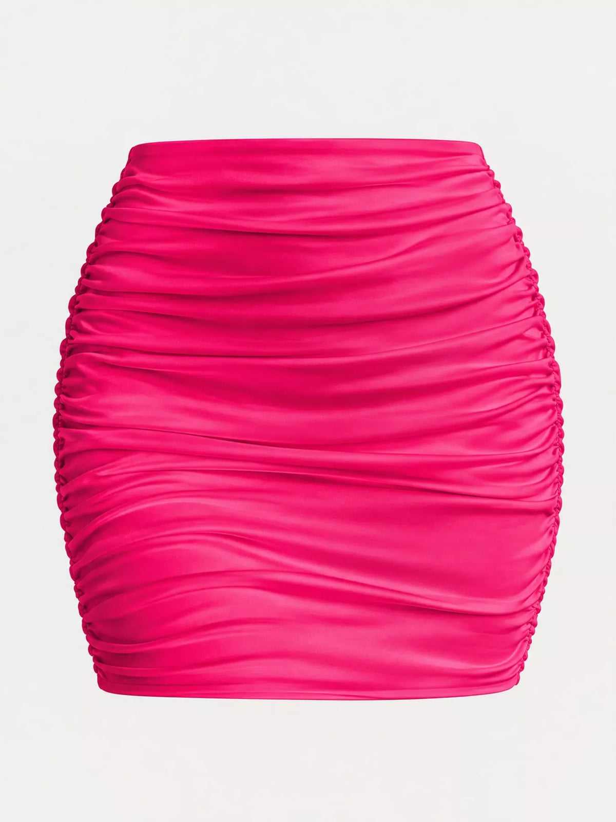 Ruched Bodycon Mini Skirt — garment front