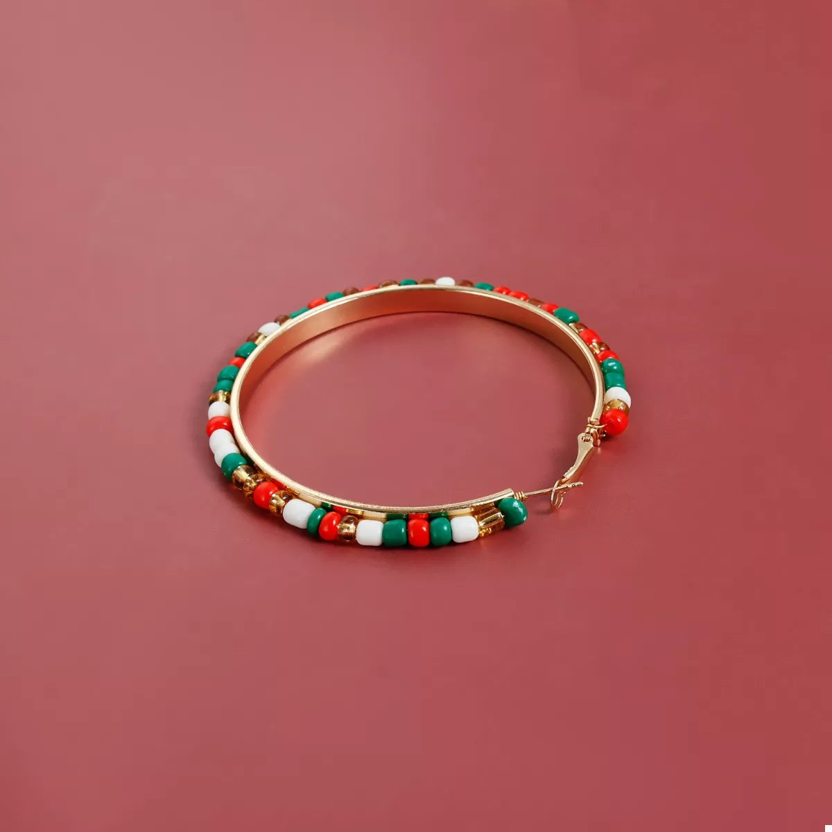 Trendsi 18K Gold-Plated Hoop Earrings -