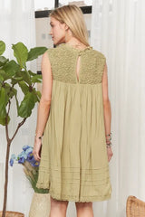 Trendsi ADORA Loose Textured Babydoll Dress -