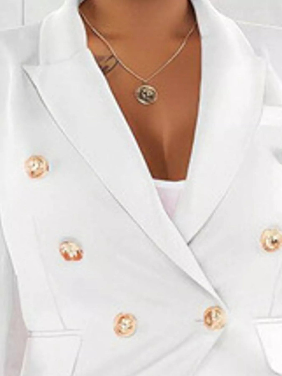 Collared long sleeve blazer, construction and design details