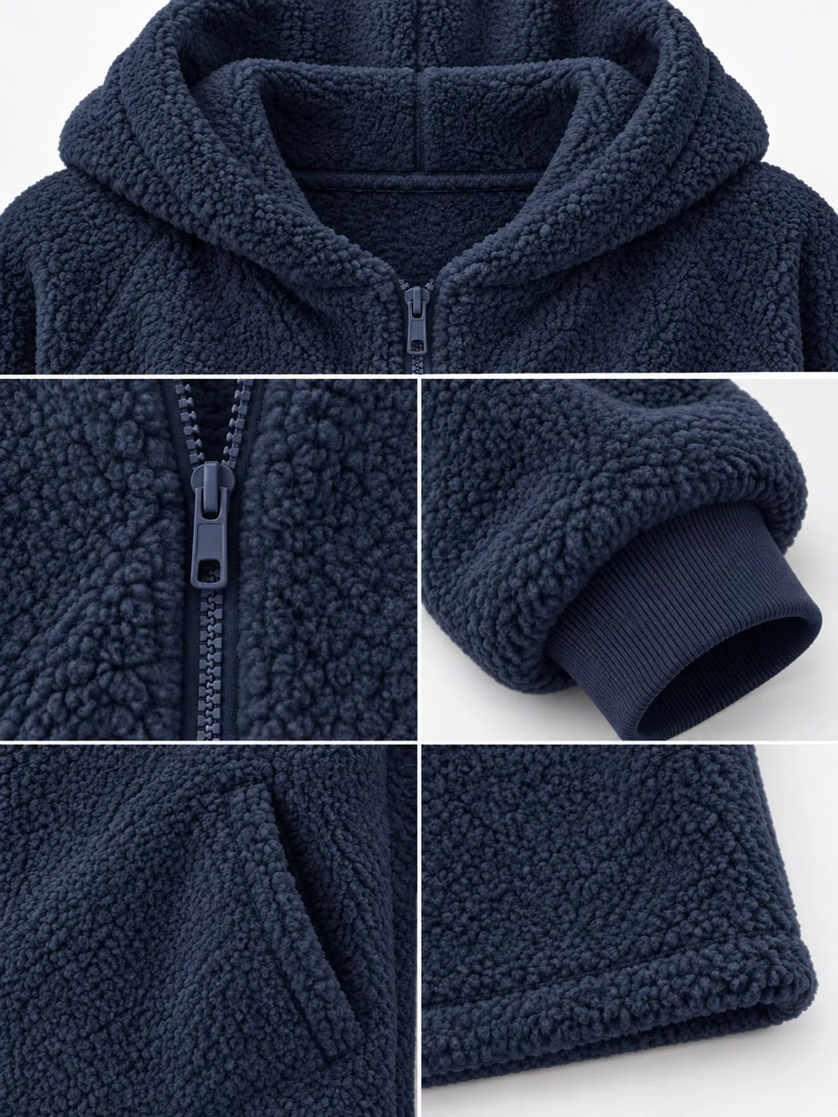 Long-sleeve coat, garment detail