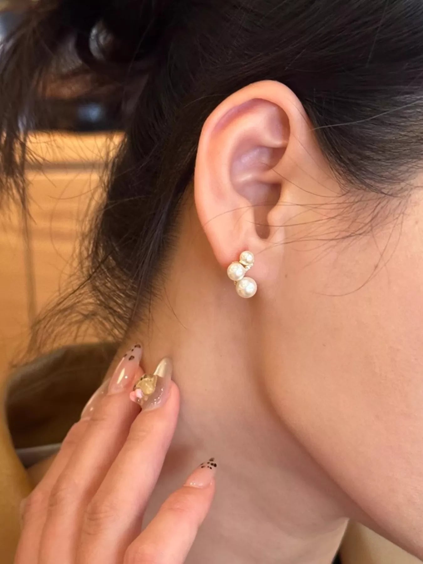 Trendsi Pearl Cluster Earrings -