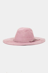 Trendsi Fame Braided Faux Suede Hat -