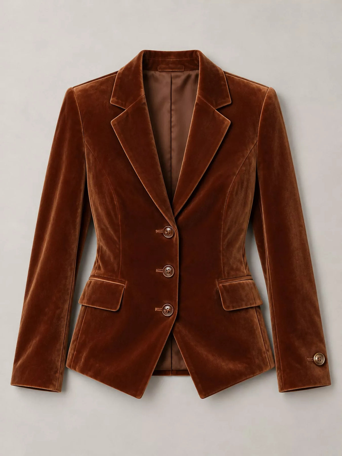 Collared long sleeve blazer, product view