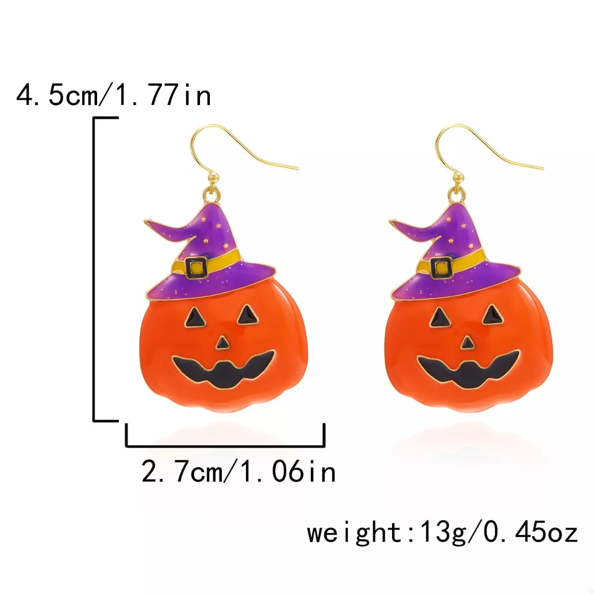 Trendsi Halloween Pumpkin Dangle Earrings -