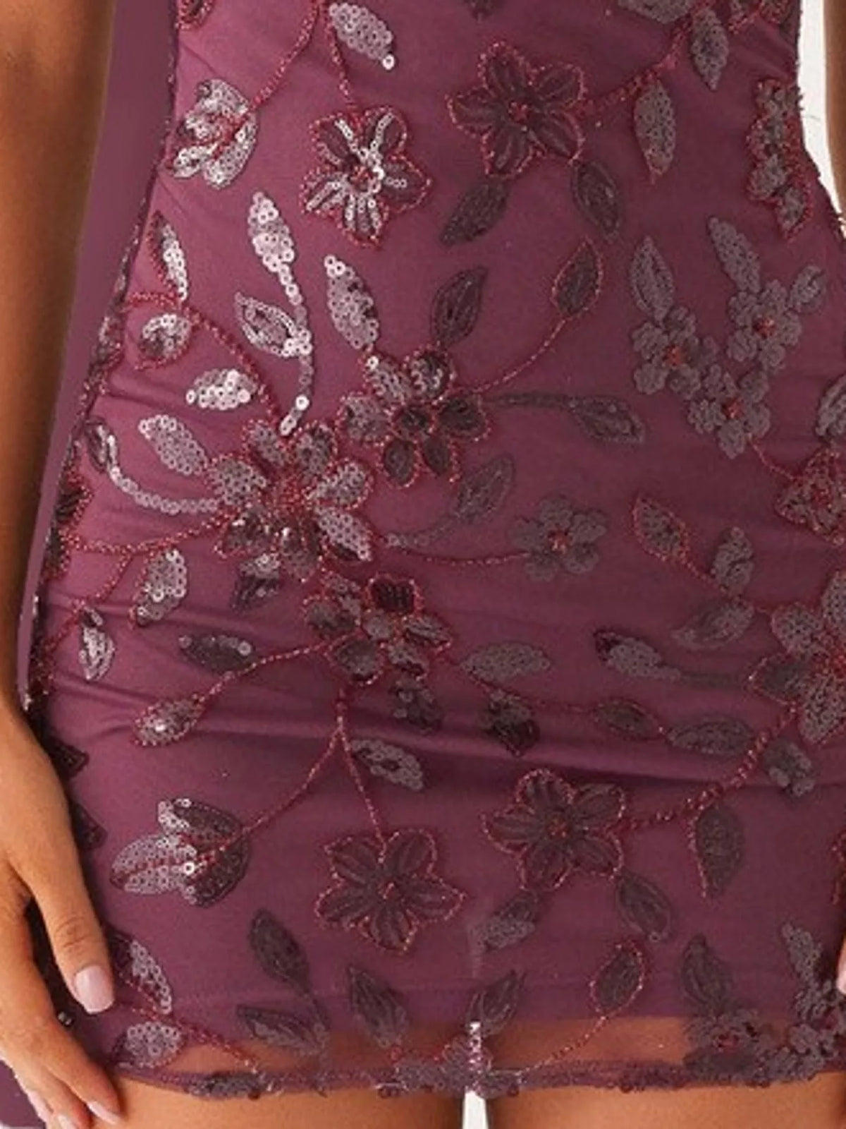 strapless mini dress, construction and design details