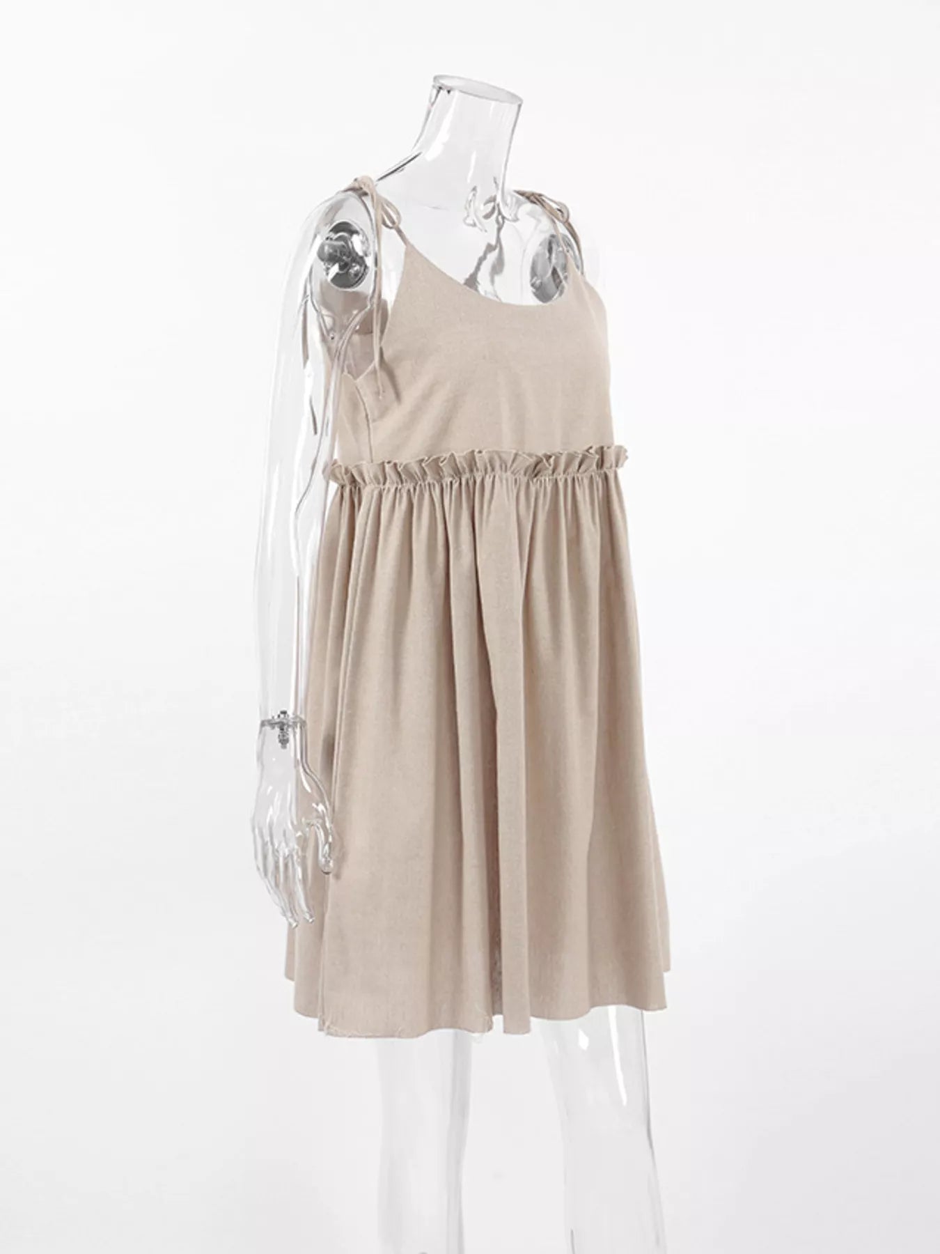Trendsi Frill Tie Shoulder Mini Dress -