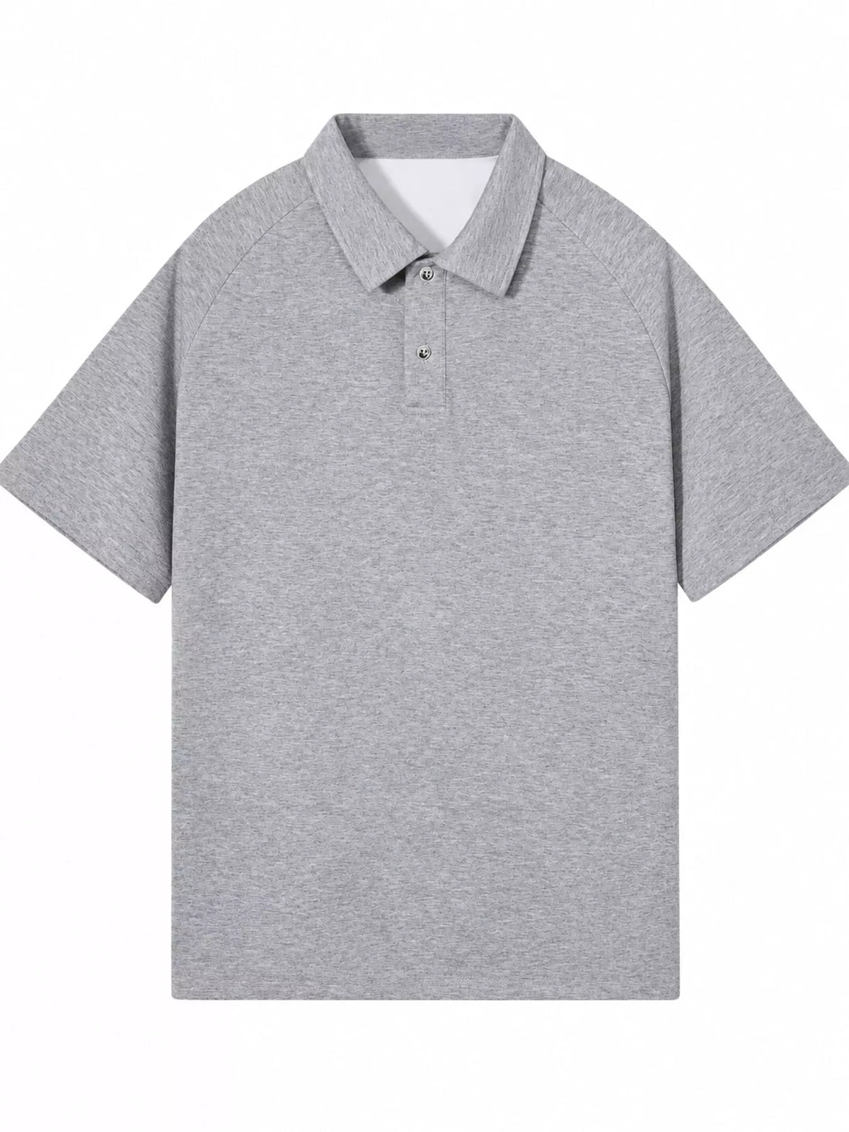 Heather Gray short sleeve polo t-shirt