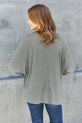 Trendsi Double Take Full Size Round Neck Long Sleeve T-Shirt -