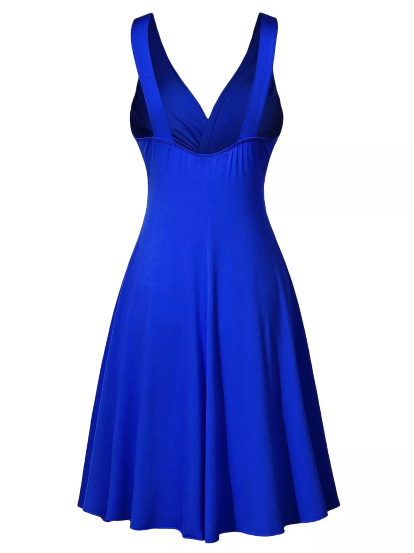 Trendsi Full Size Twisted Sleeveless Ruched Waist A-Line Dress Plus Size -