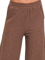 Trendsi Zenana Cotton Slub Wide Leg Pants -