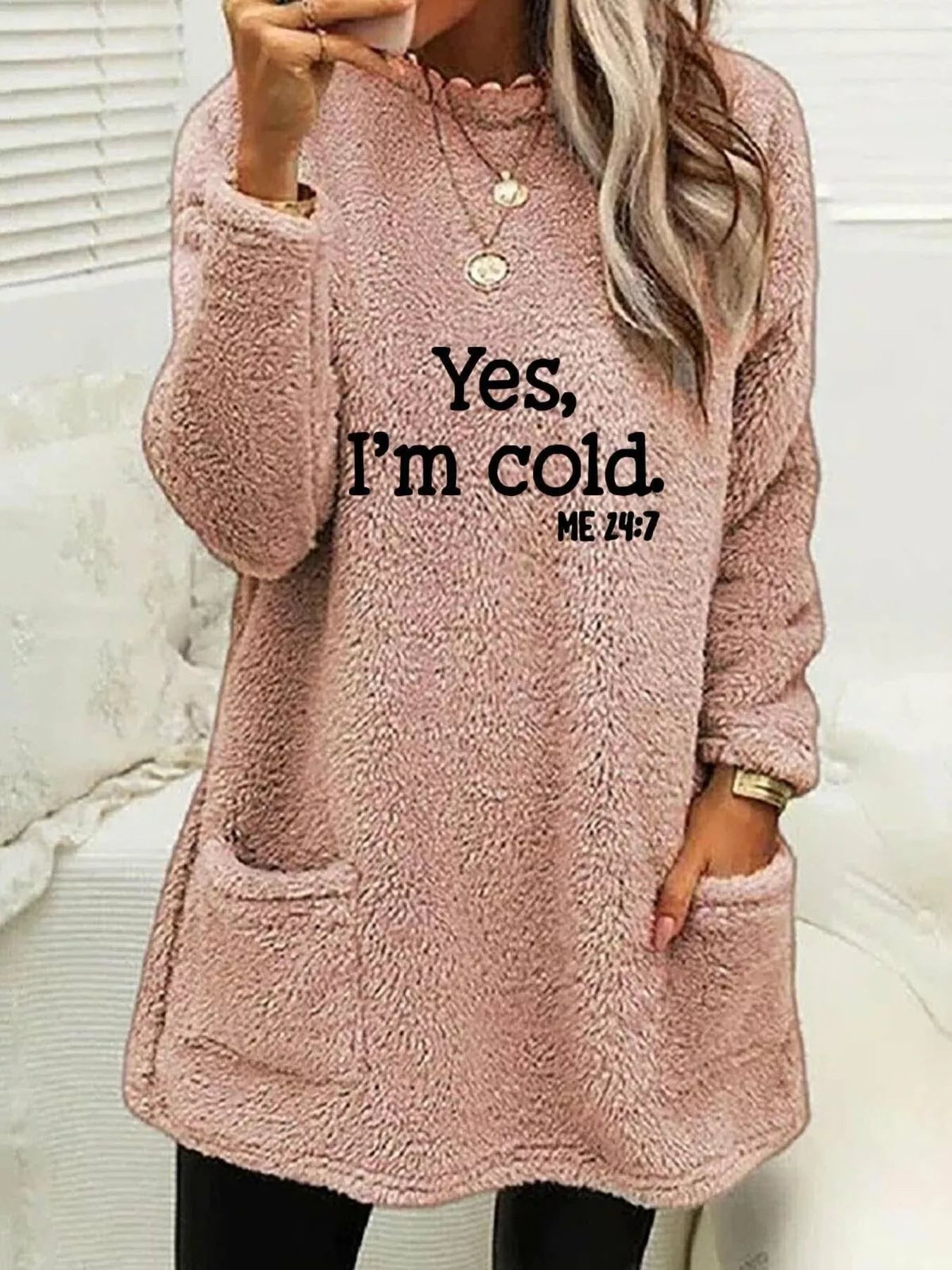 Trendsi Full Size Letter Long Sleeve Fleece Sweatshirt Plus Size -