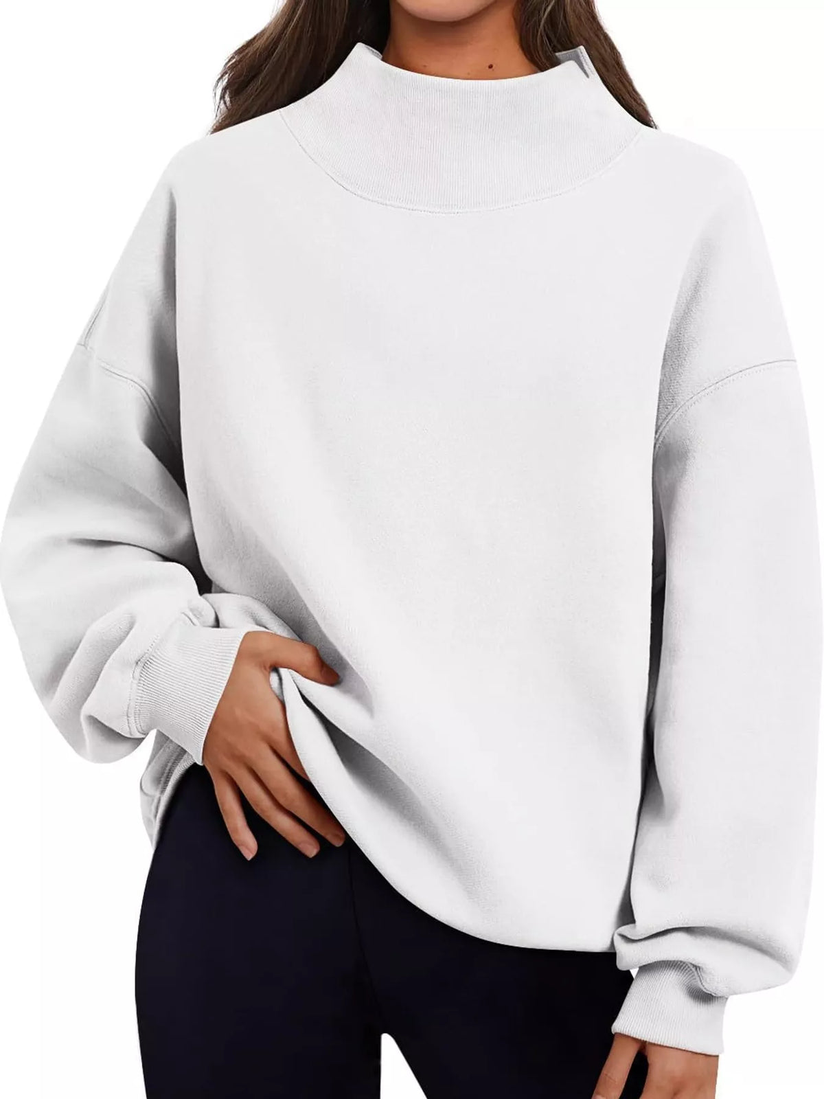 Oversized sweatshirt, white front