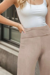 Trendsi Heimish Full Size Ruffled High Waist Wide Leg Pants Plus Size - Pants