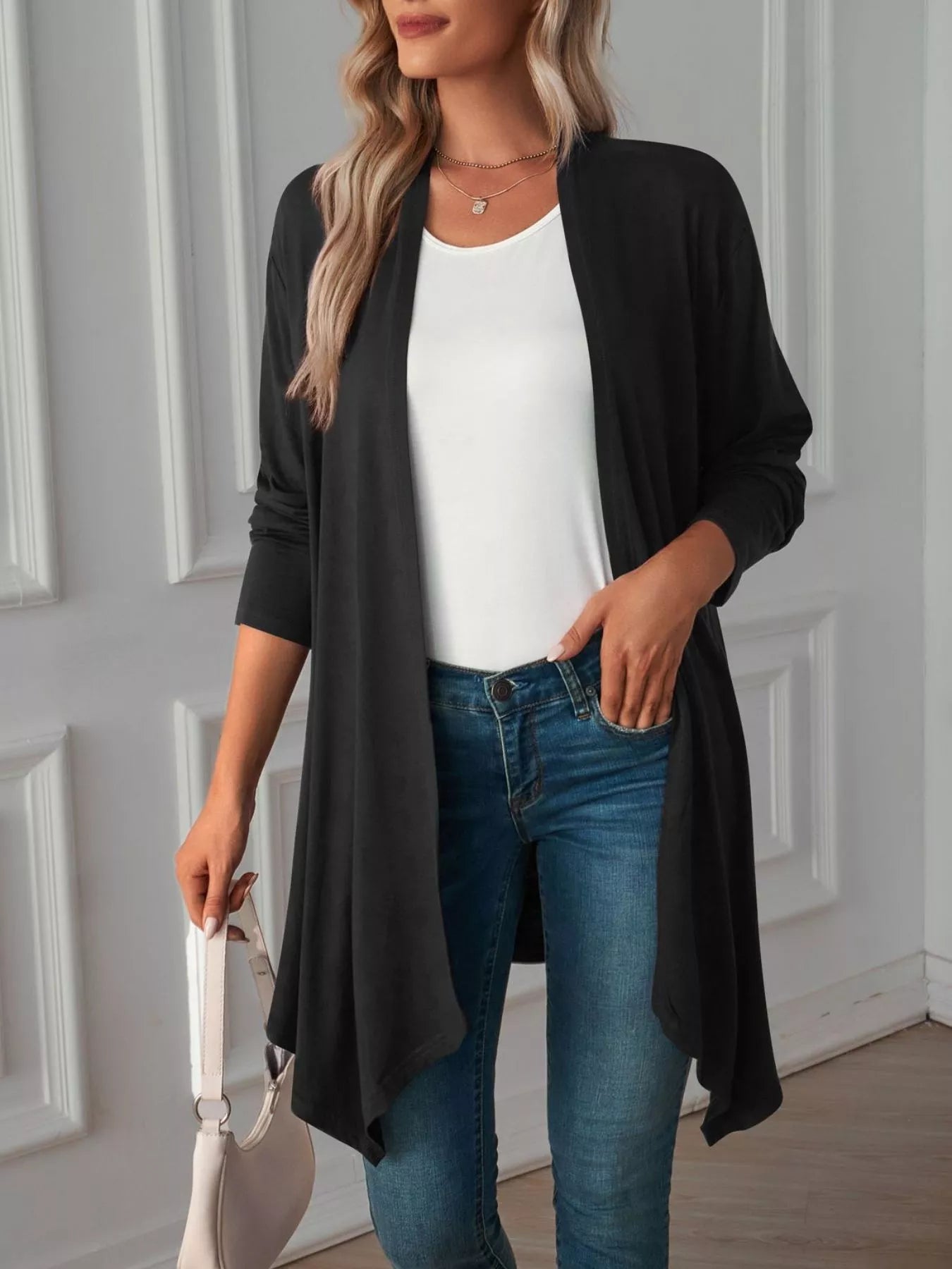 Trendsi Lightweight Open Front Cardigan -