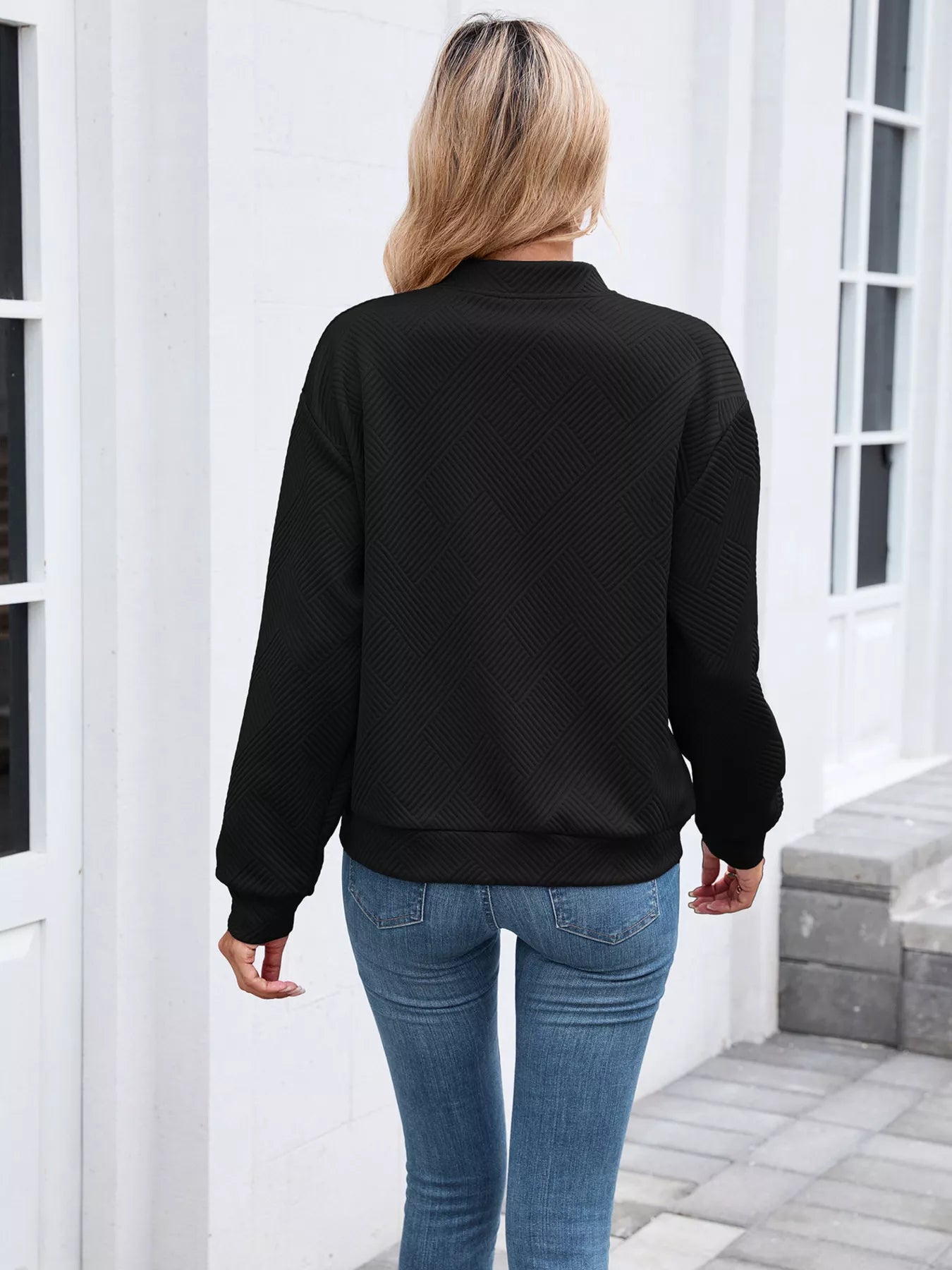 Trendsi Textured Zip Up Jacket -