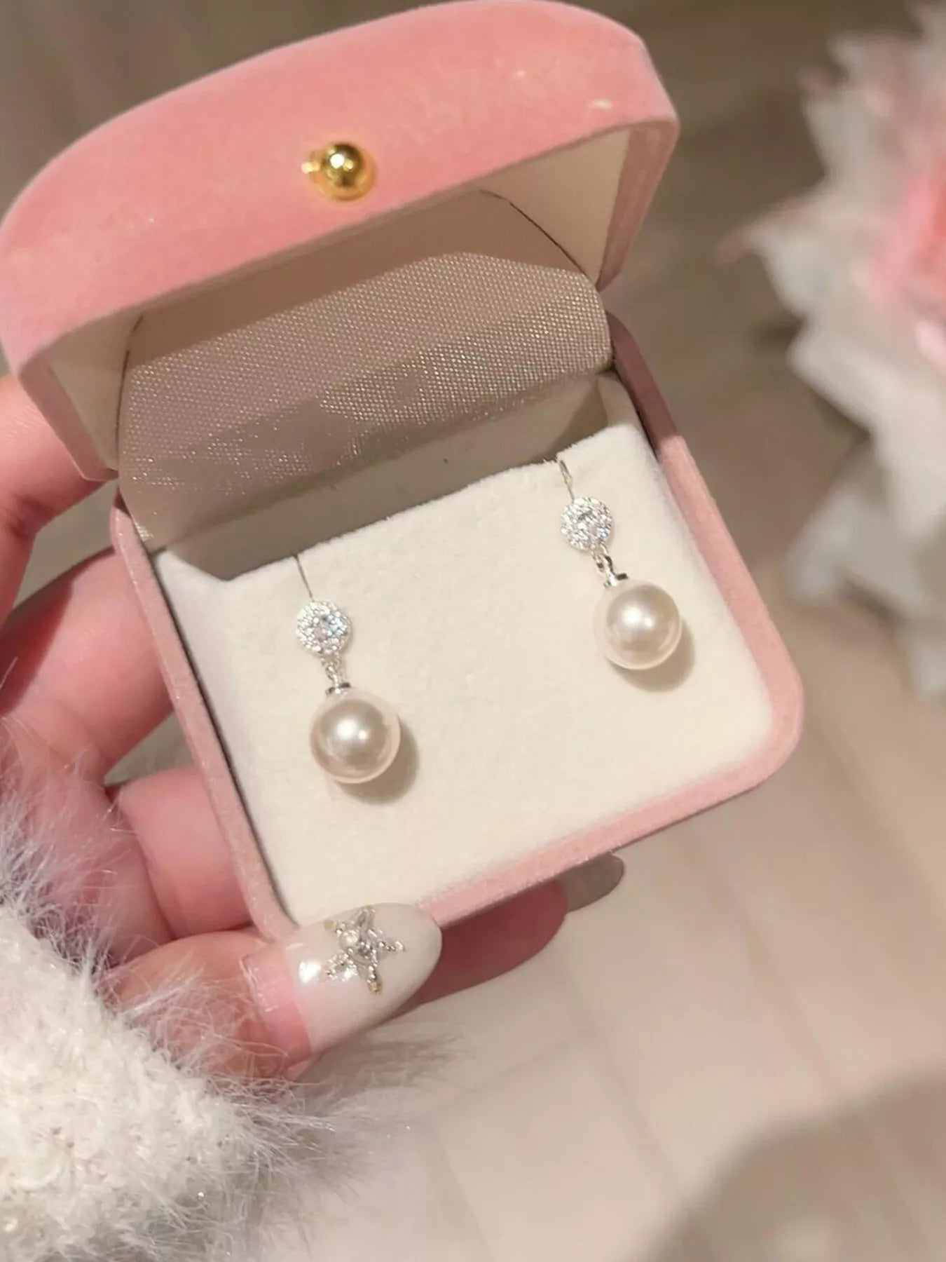 Trendsi Pearl Drop Earrings -