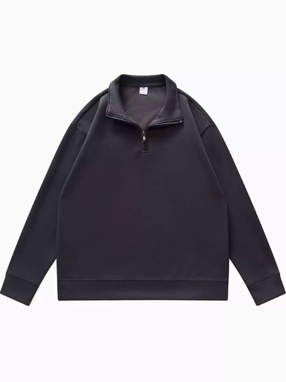 Quarter-Zip Long Sleeve Sweatshirt — garment front