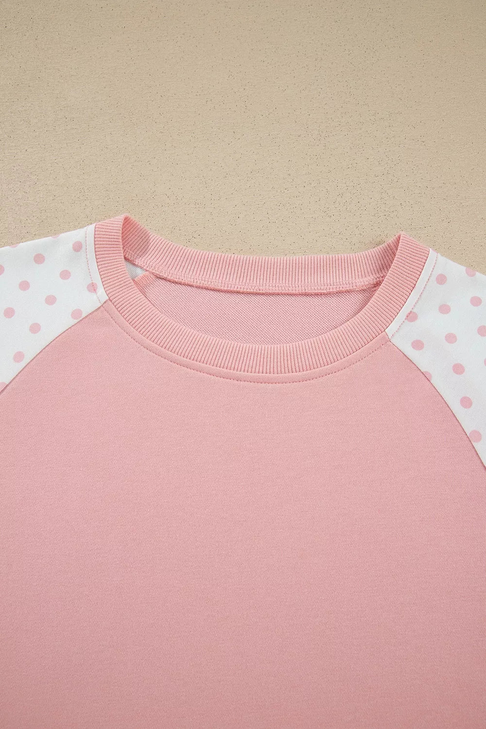 Women's Polka-Dot Cropped Sweatshirt & Wide-Leg Pants Set — alternate view 5