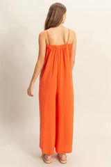 Trendsi HYFVE Double Gauze Super Flowy Cami Jumpsuit -