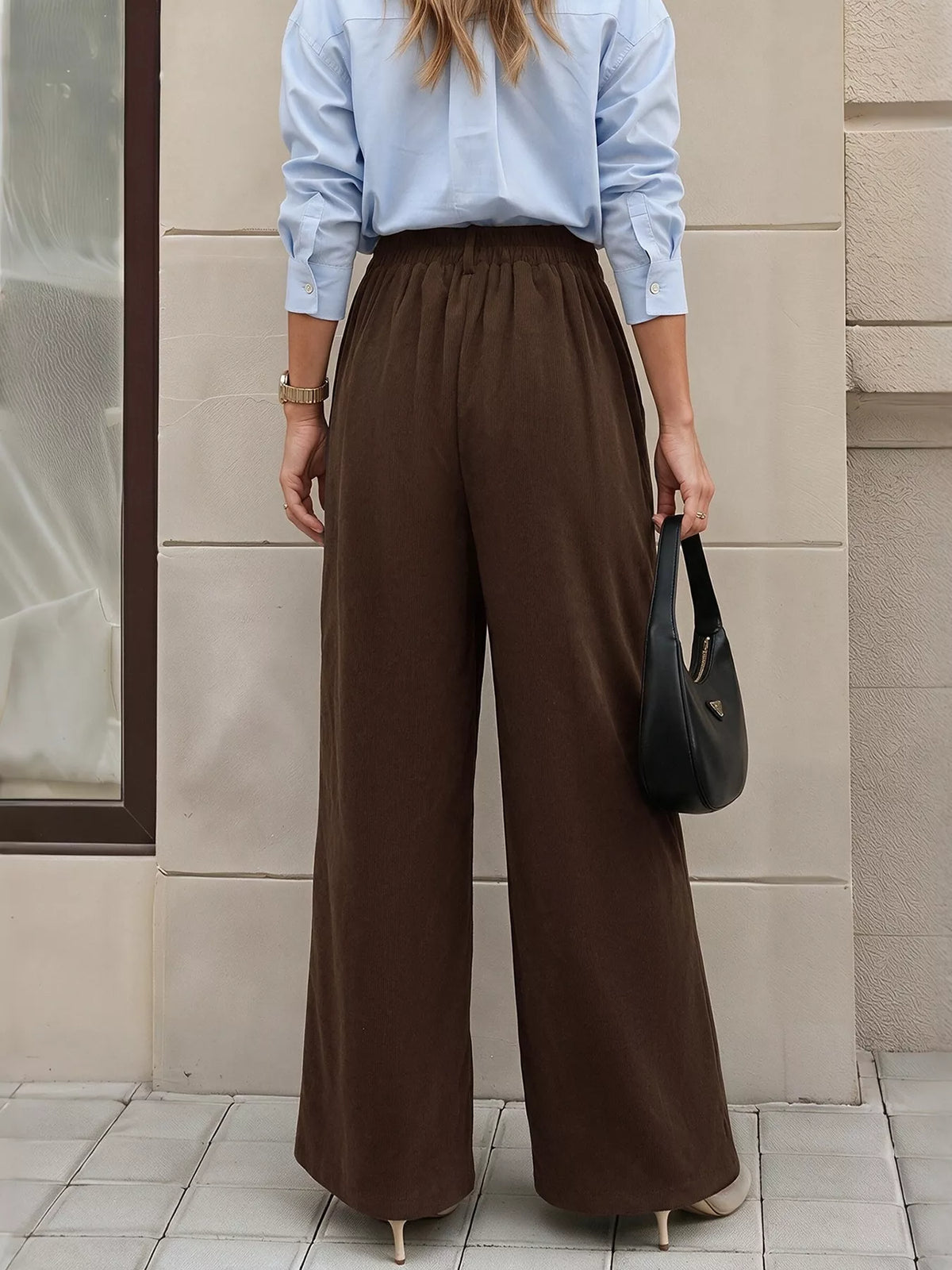 Trendsi High-Waisted Wide-Leg Pants -