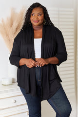 Trendsi Culture Code Full Size Open Front Cardigan -