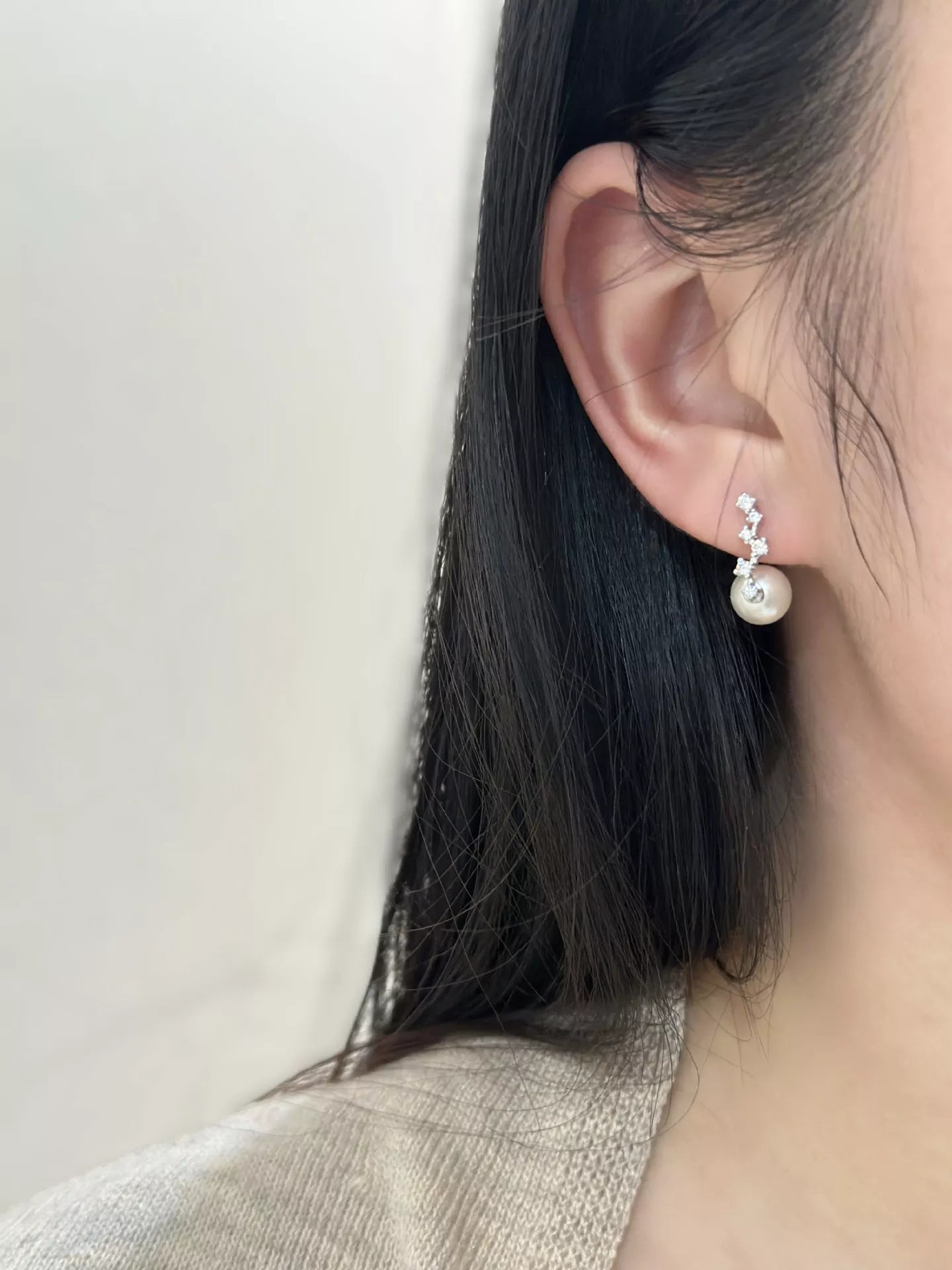 Trendsi 925 Sterling Silver Zircon Earrings -