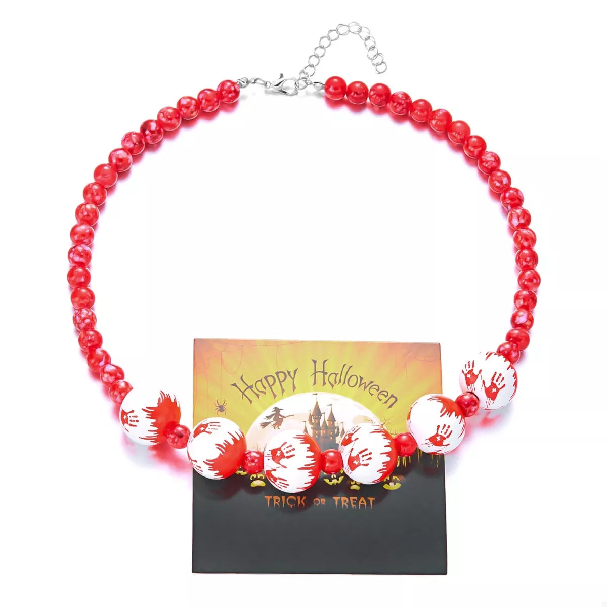 Trendsi Halloween Necklace and Bracelet Jewelry Set -