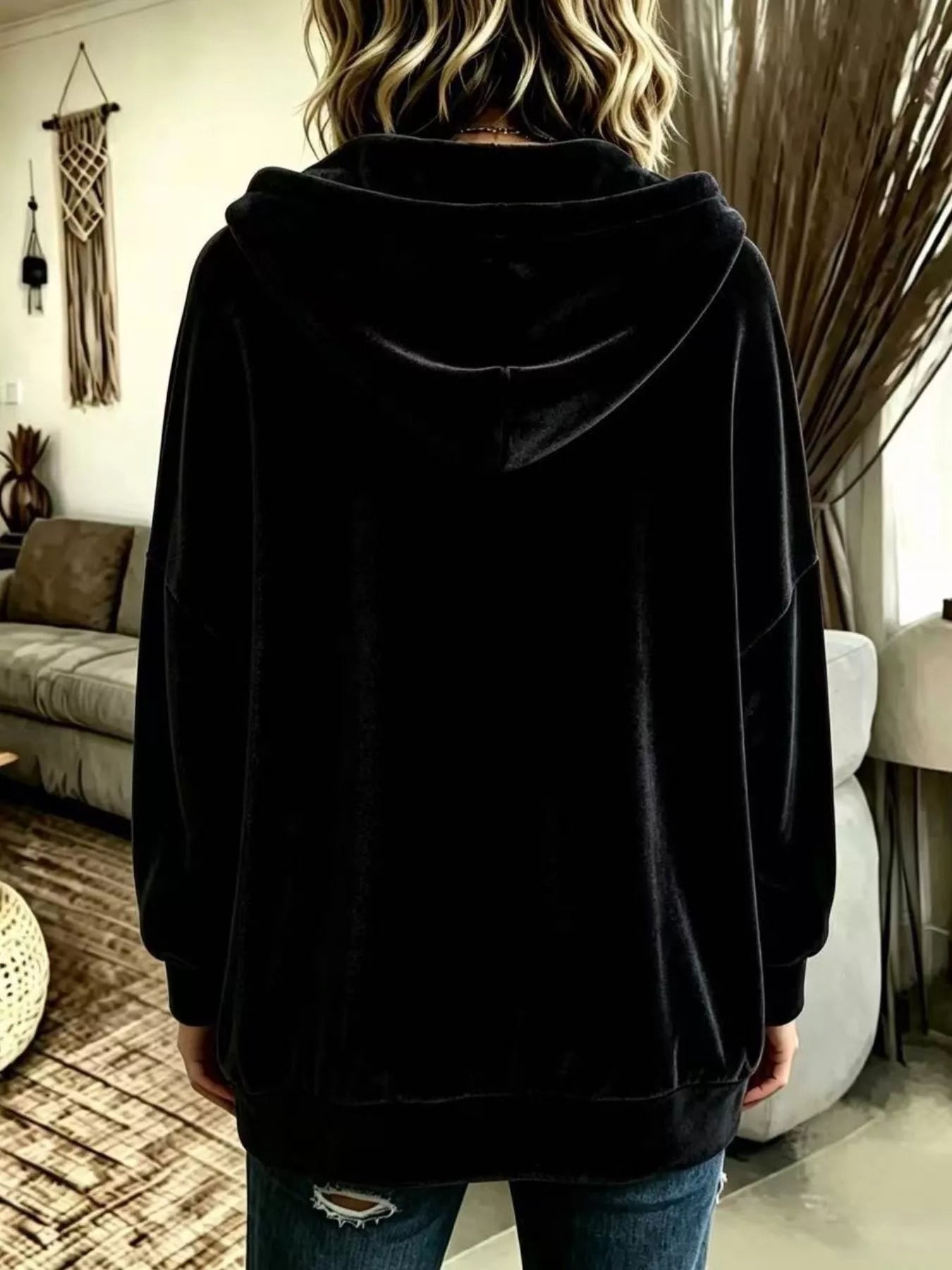 Trendsi Full Size Casual Button-Down Hooded Outerwear Plus Size -