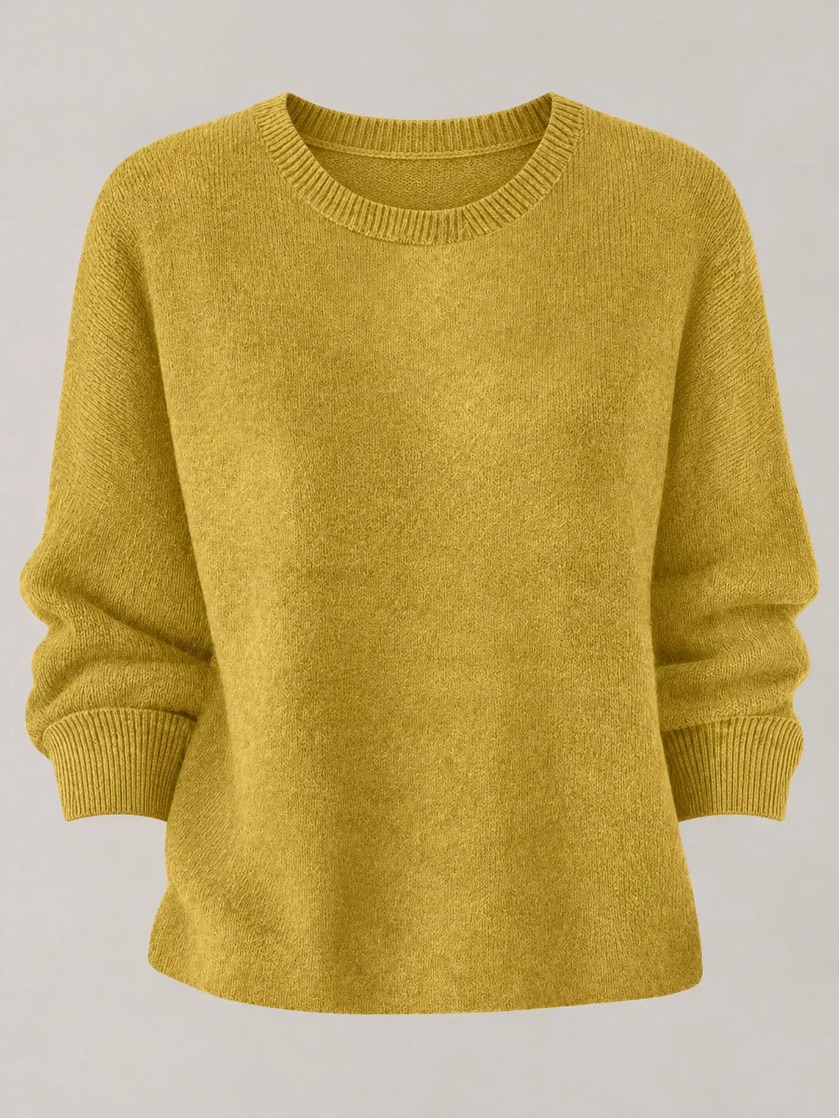 Yellow crew neck sweater