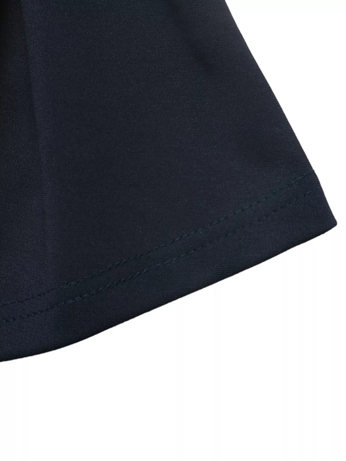 Trendsi Round Neck Peplum Top with Striped Cuffs -