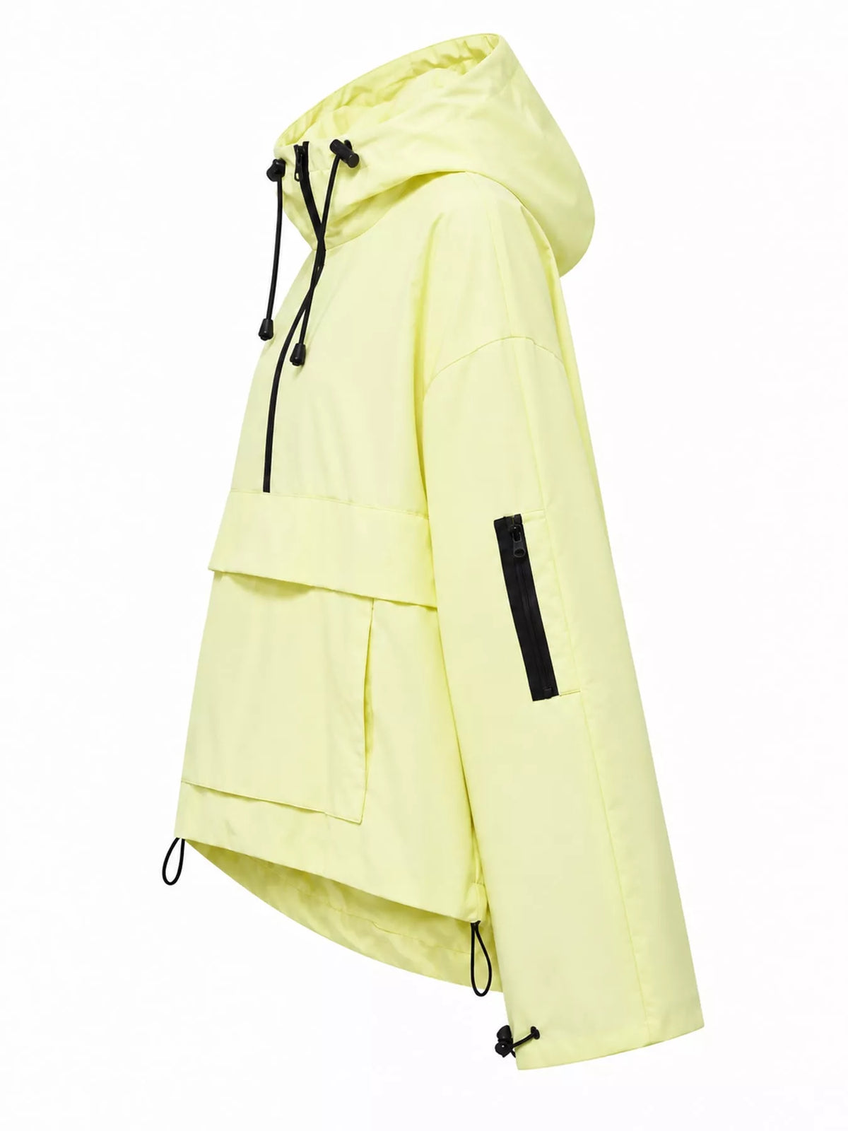 Half-Zip Hooded Anorak Jacket — side view