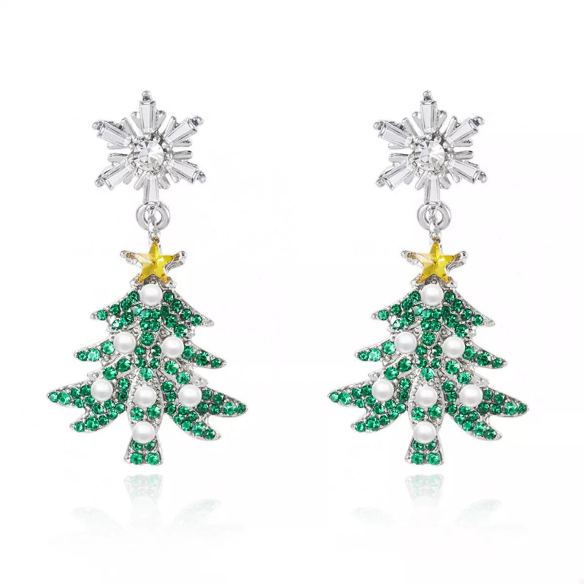Trendsi Christmas Tree Drop Earrings -