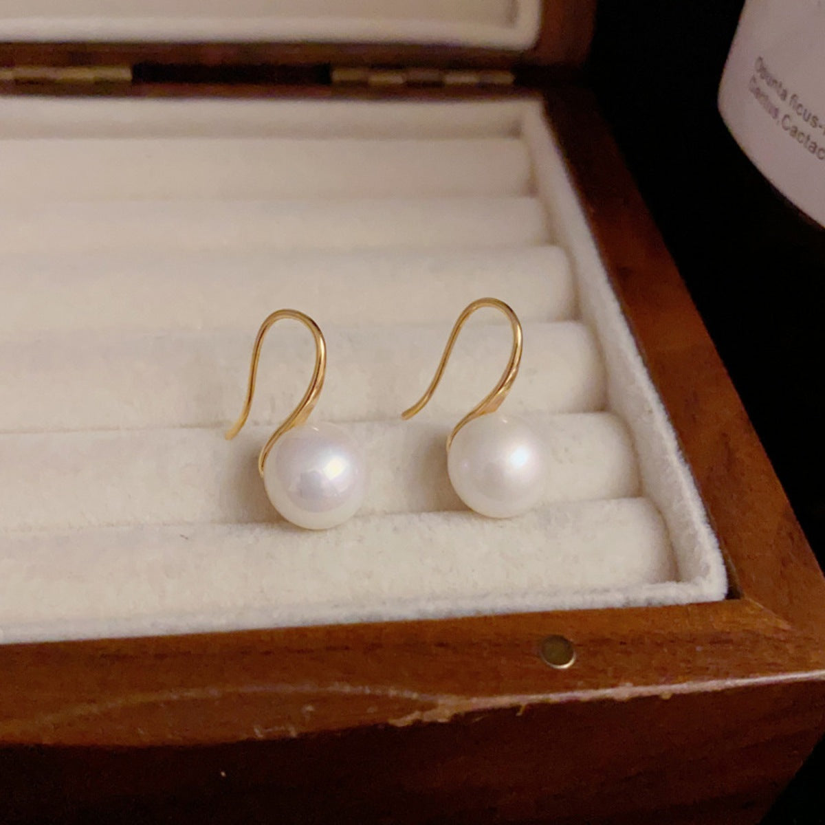 Trendsi 925 Sterling Silver Pearl Drop Earrings -