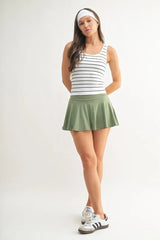 Trendsi MONO B Classic Seamless Ribbed Tank - Activewear