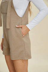 Trendsi Double Take Full Size Texture Sleeveless Romper -