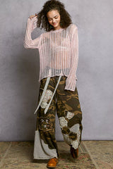 Trendsi POL Openwork Round Neck Knit Cover Up -