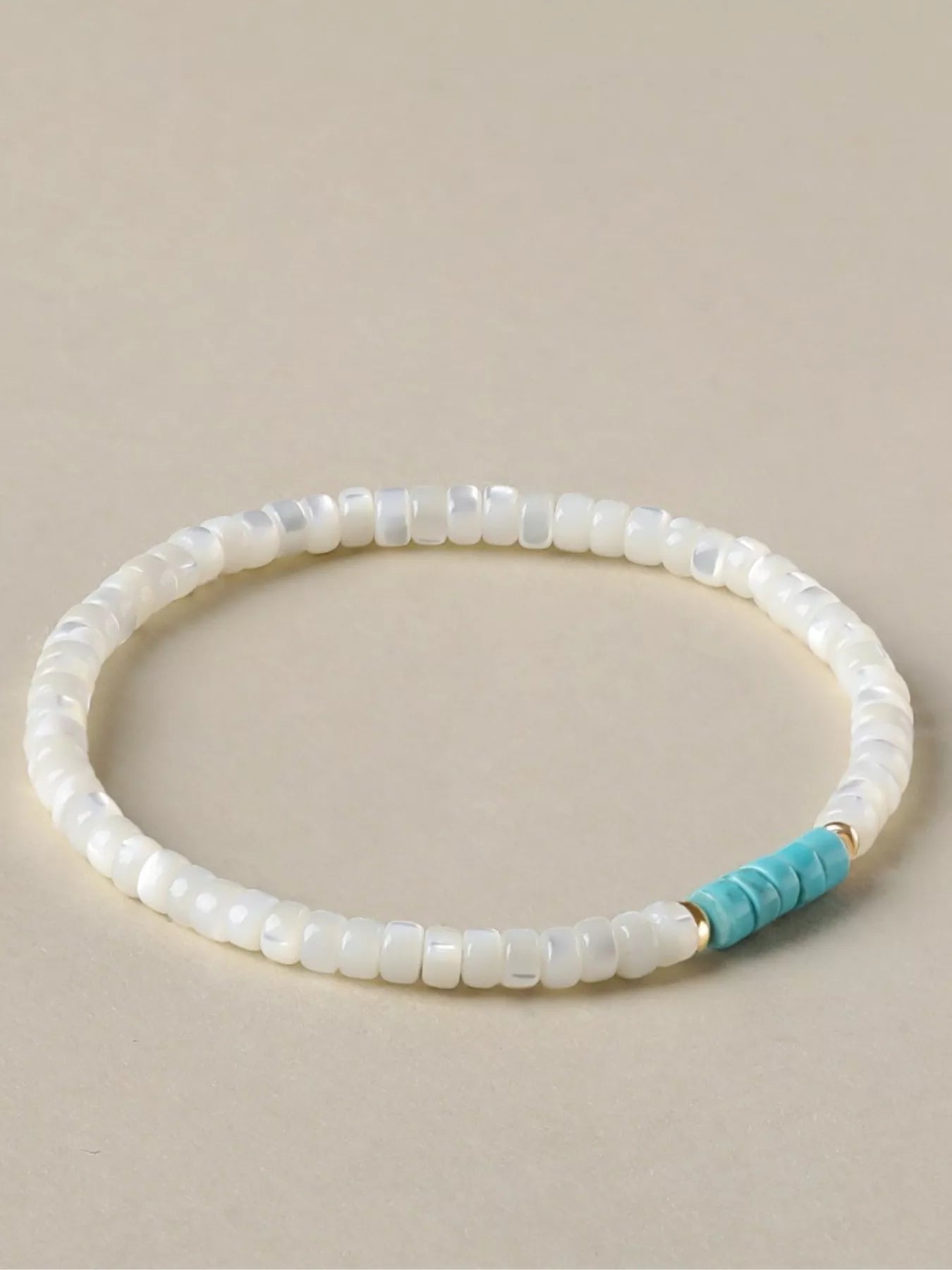 Trendsi Turquoise Beaded Bracelet -
