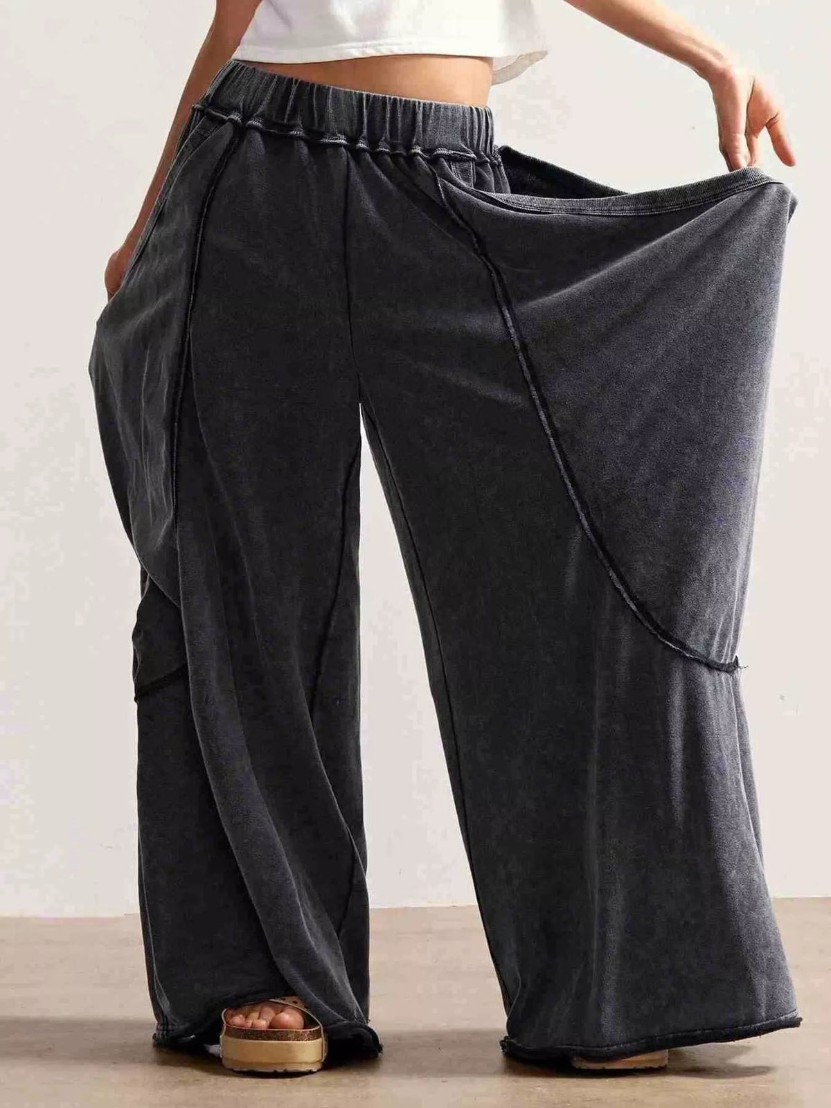 Trendsi Oversized Wide-Leg Harem Pants -